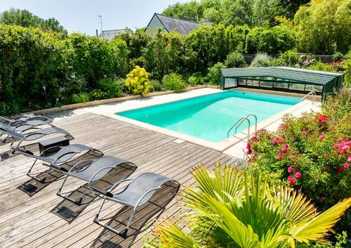 Bretagne : location pour vacances familiales avec piscine - 4 chambres, 10 couchages, Moëlan-sur-Mer (29)