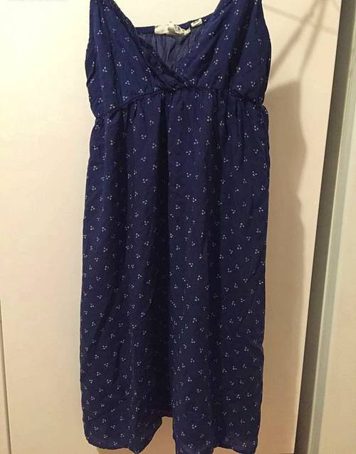 Robe bretelles bleu marine H&M taille 38
