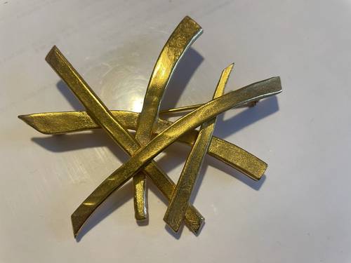 Vends broche barrettes dorée Antigona