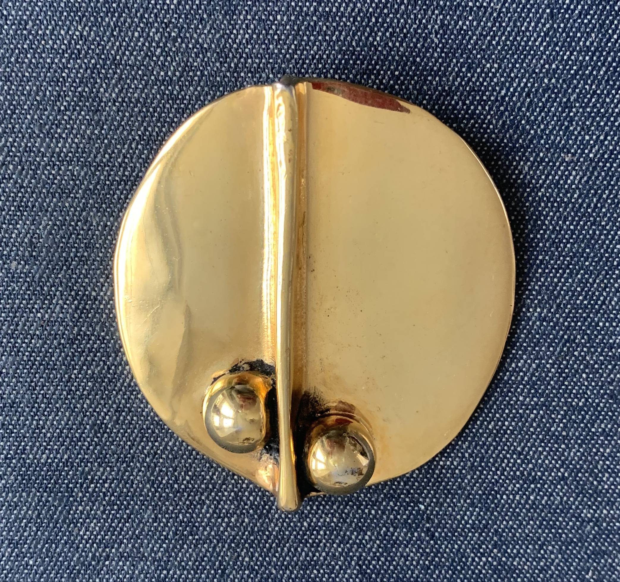 Broche dorée SIDNEY CARRON vintage