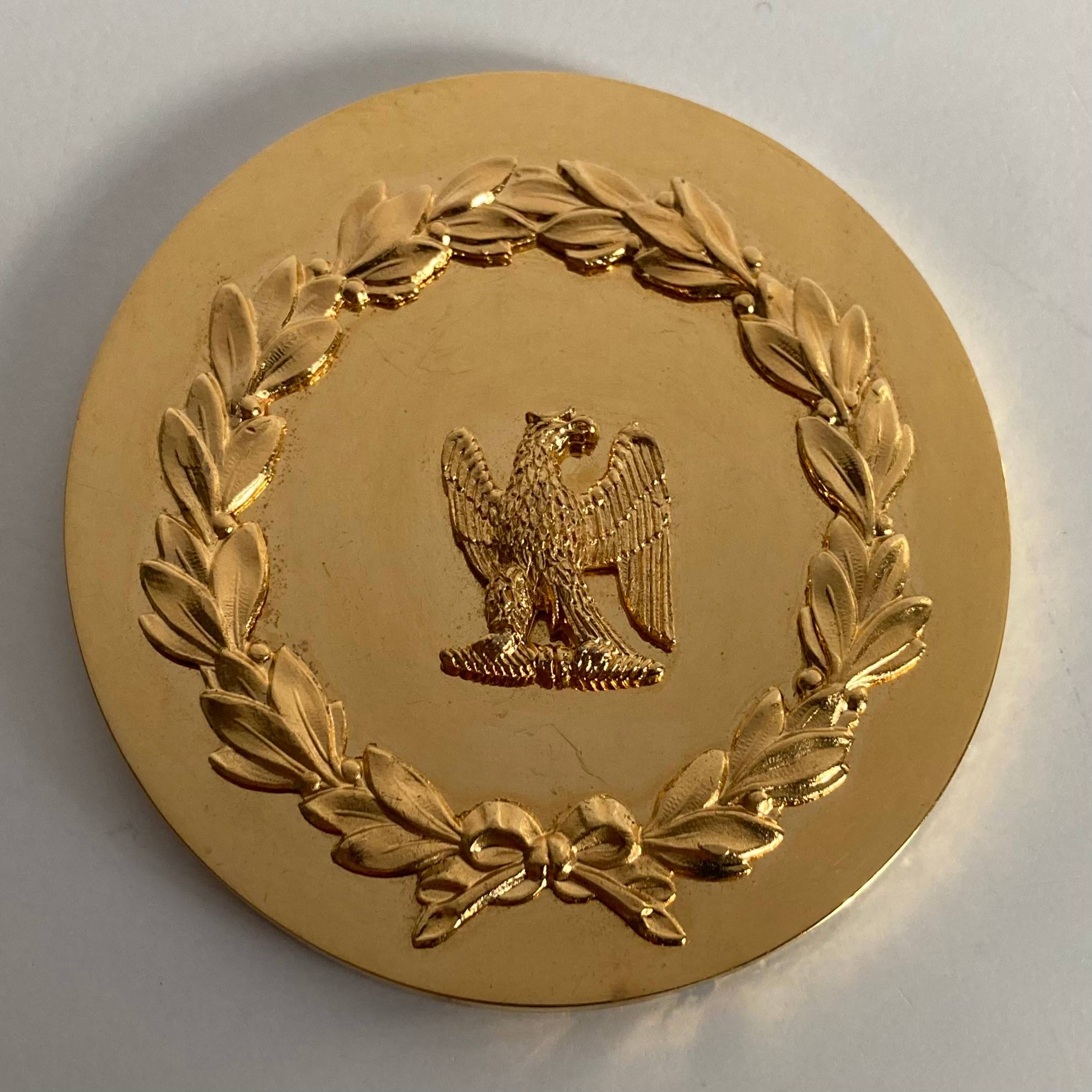 Medaille dorée Aigle Aiglon Napoléon, 1969, vintage