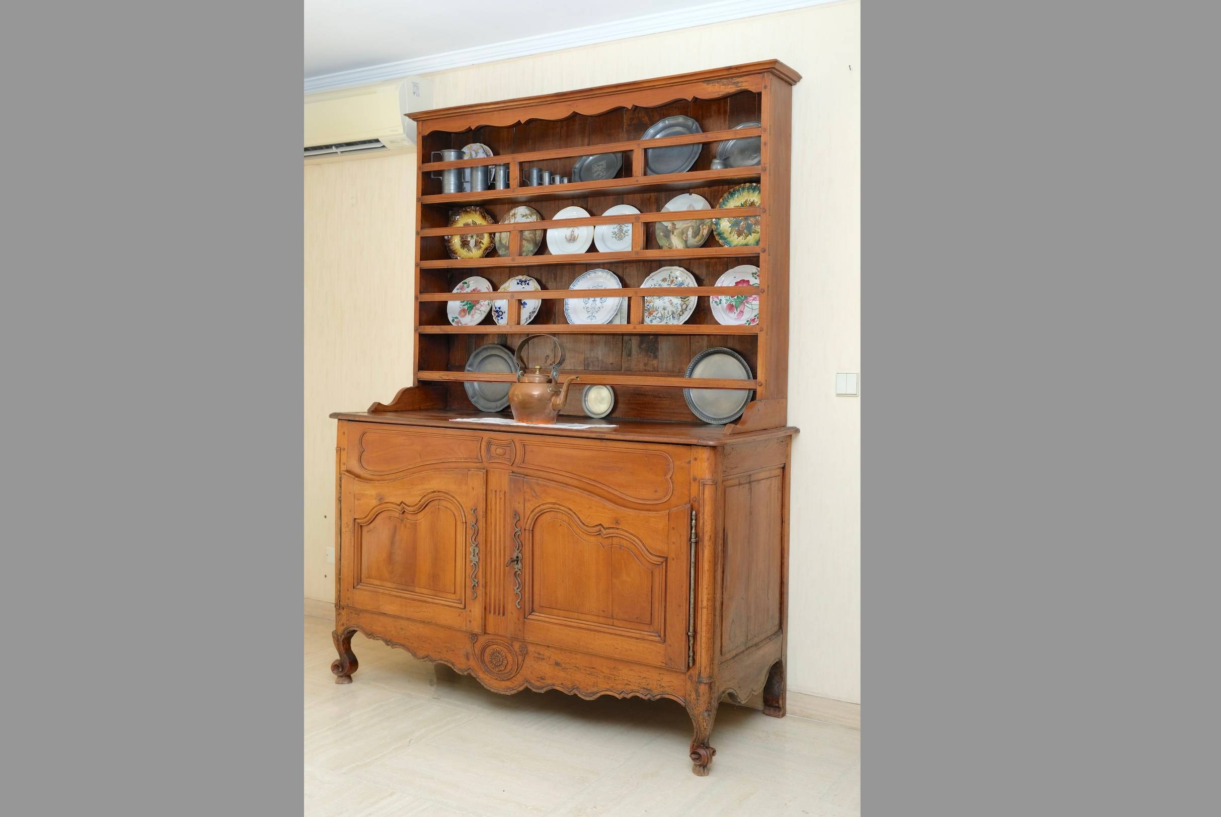 Buffet vaisselier XVIIIe merisier