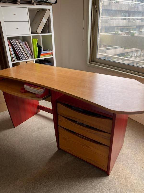 Bureau bois massif vernis (Enfant / Adolescent)