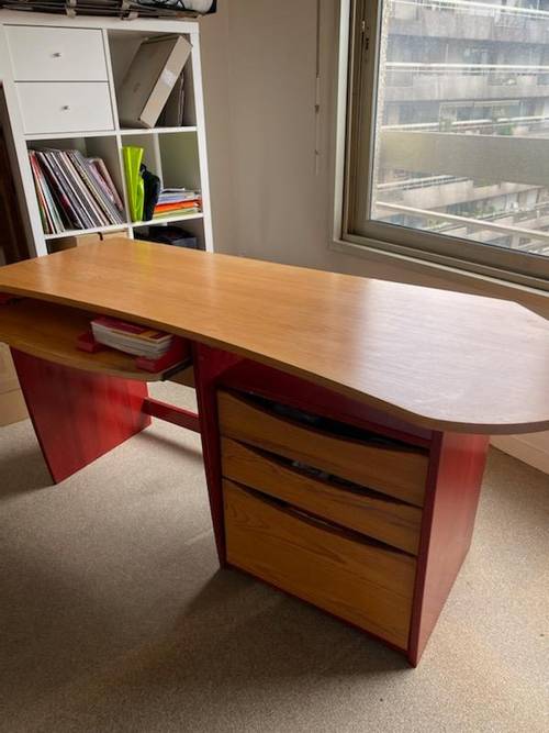 Bureau bois massif vernis (Enfant / Adolescent)