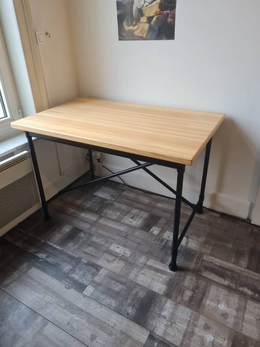 Bureau bois et métal