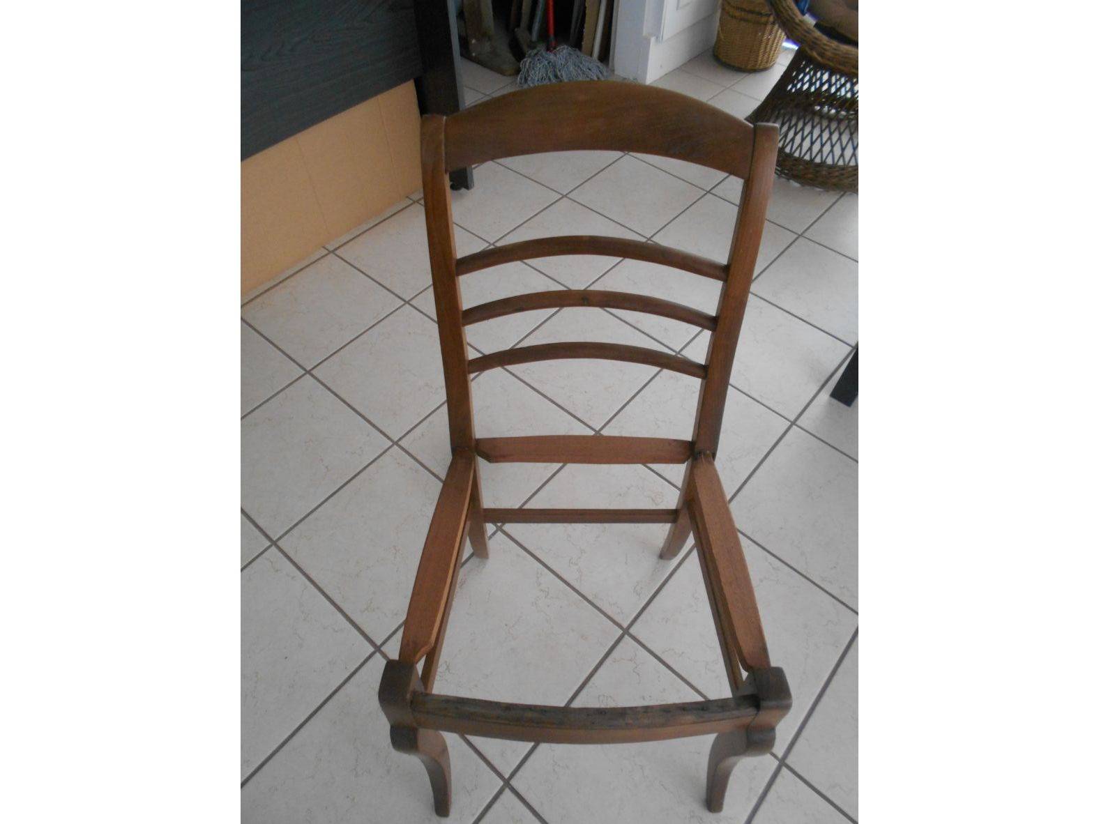 Chaise Louis Philippe à barettes à garnir