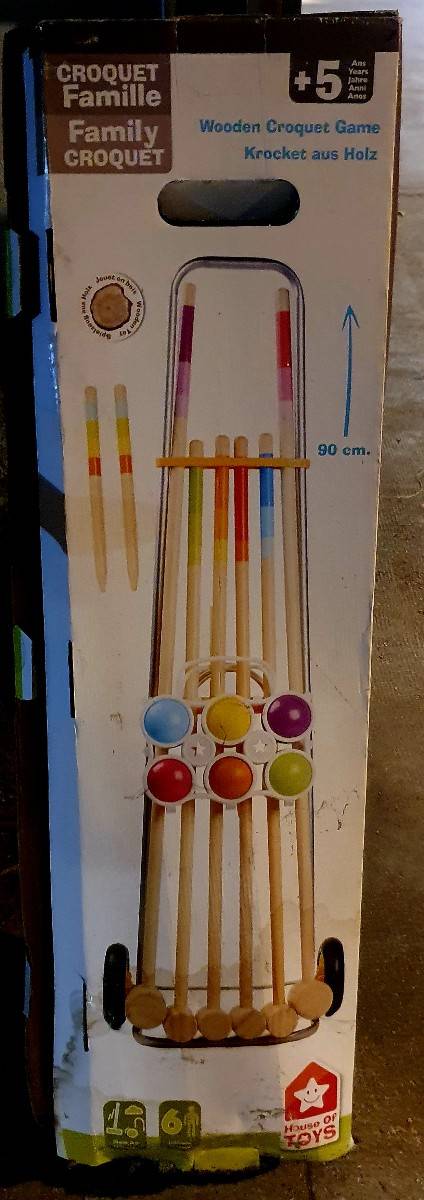 Vends jeux en bois : croquet, pétanque, dominos géants
