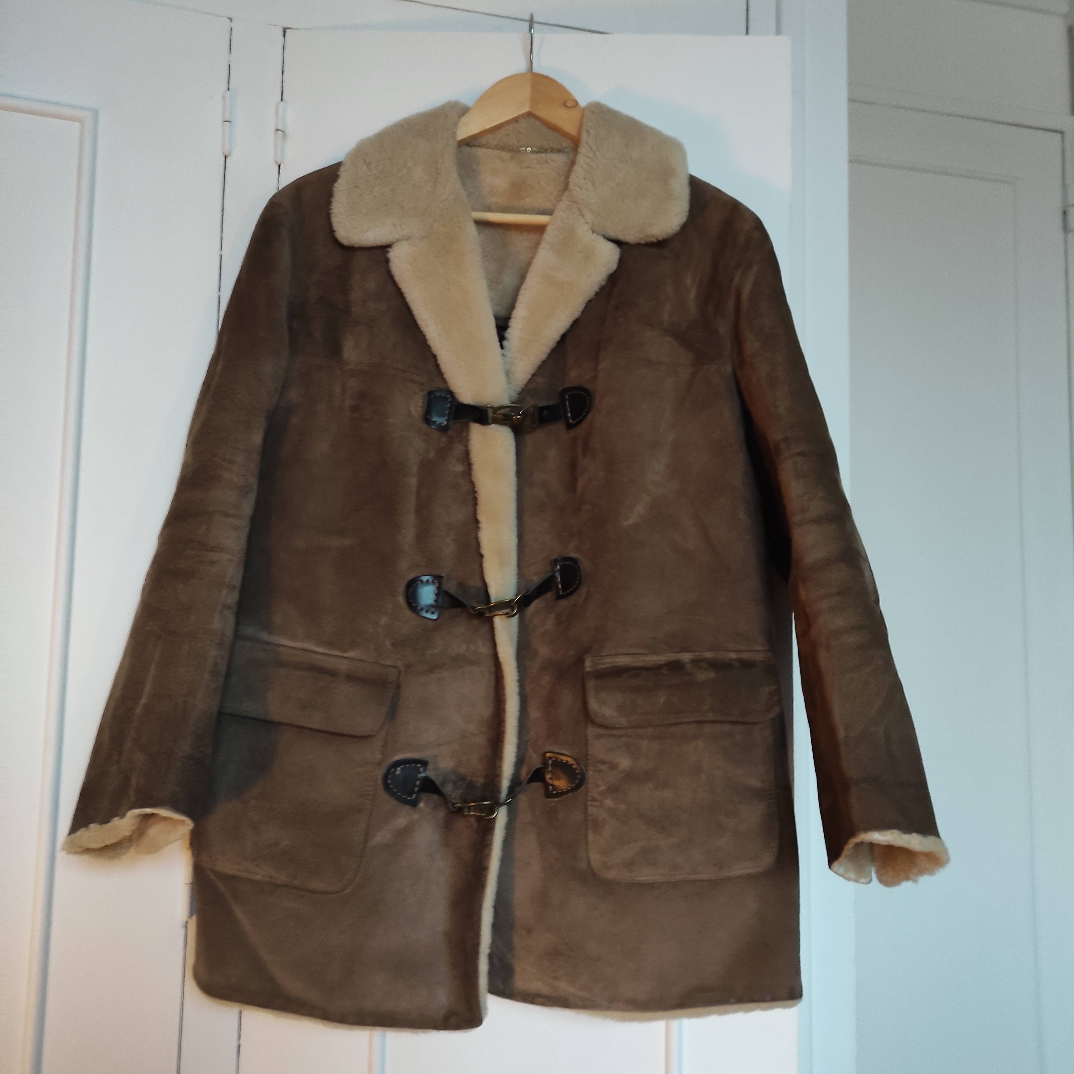 Vent caban en peau de mouton retournée - Taille M