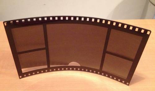 Cadre photo en plastique - style film - 20,5 x 12,5 cm