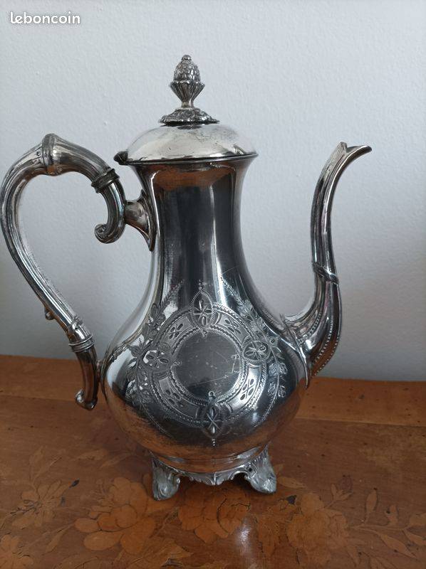Cafetière verseuse XIXe siècle anglaise Broadhead & Co Sheffield