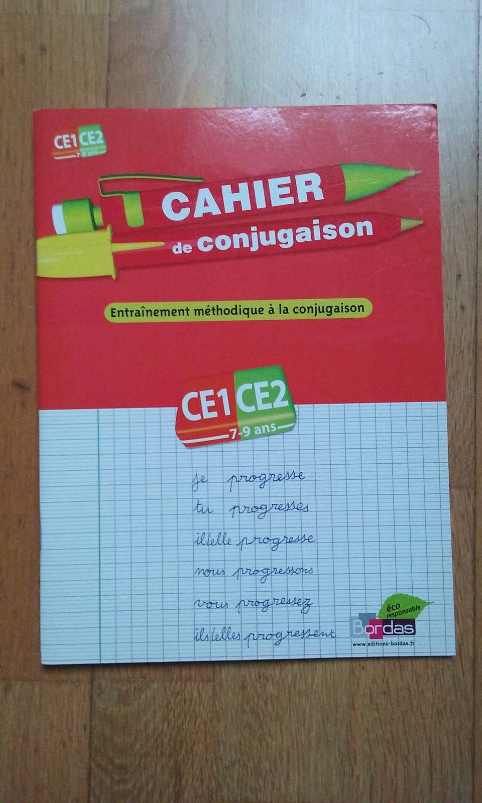 Vends cahier de conjugaison-français CE1-CE2 Nathan/Bordas NEUF