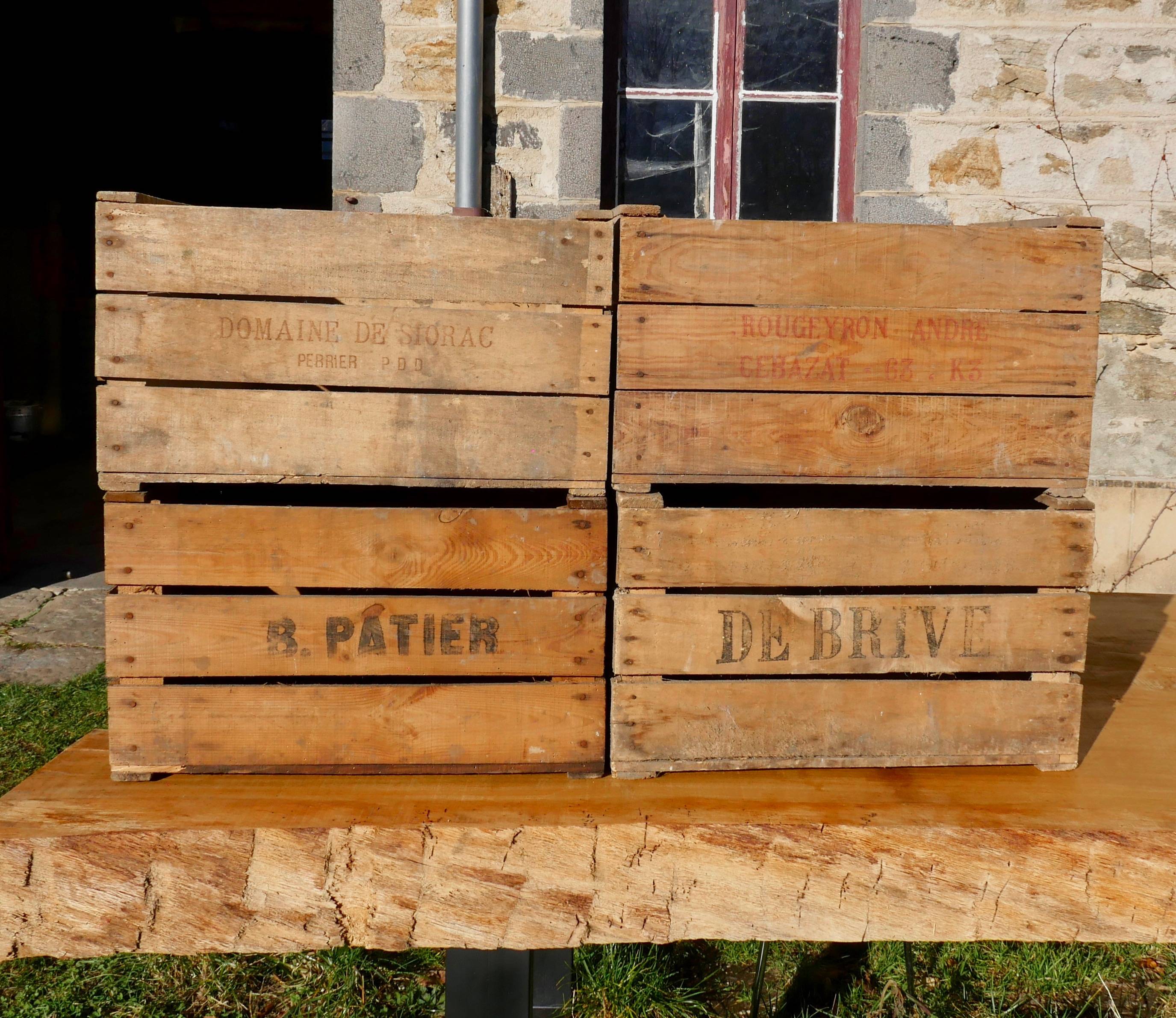 Caisses bois grandes et solides