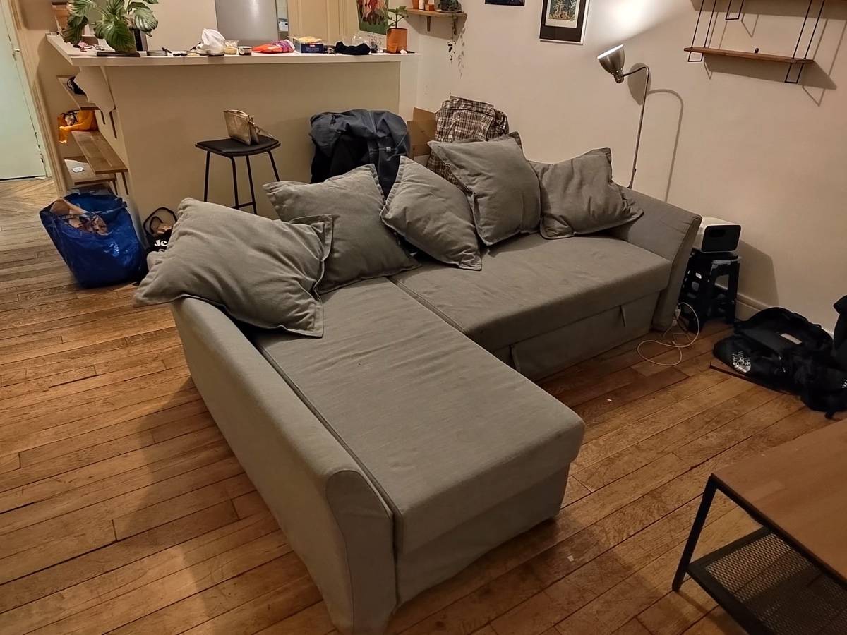 Canapé d'angle convertible IKEA FRIHETEN Orange Foncé on Gens de Confiance