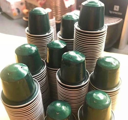 400 capsules Nespresso vides - couleur verte