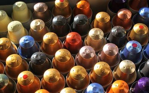Capsules café Nespresso vides pour arts créatifs