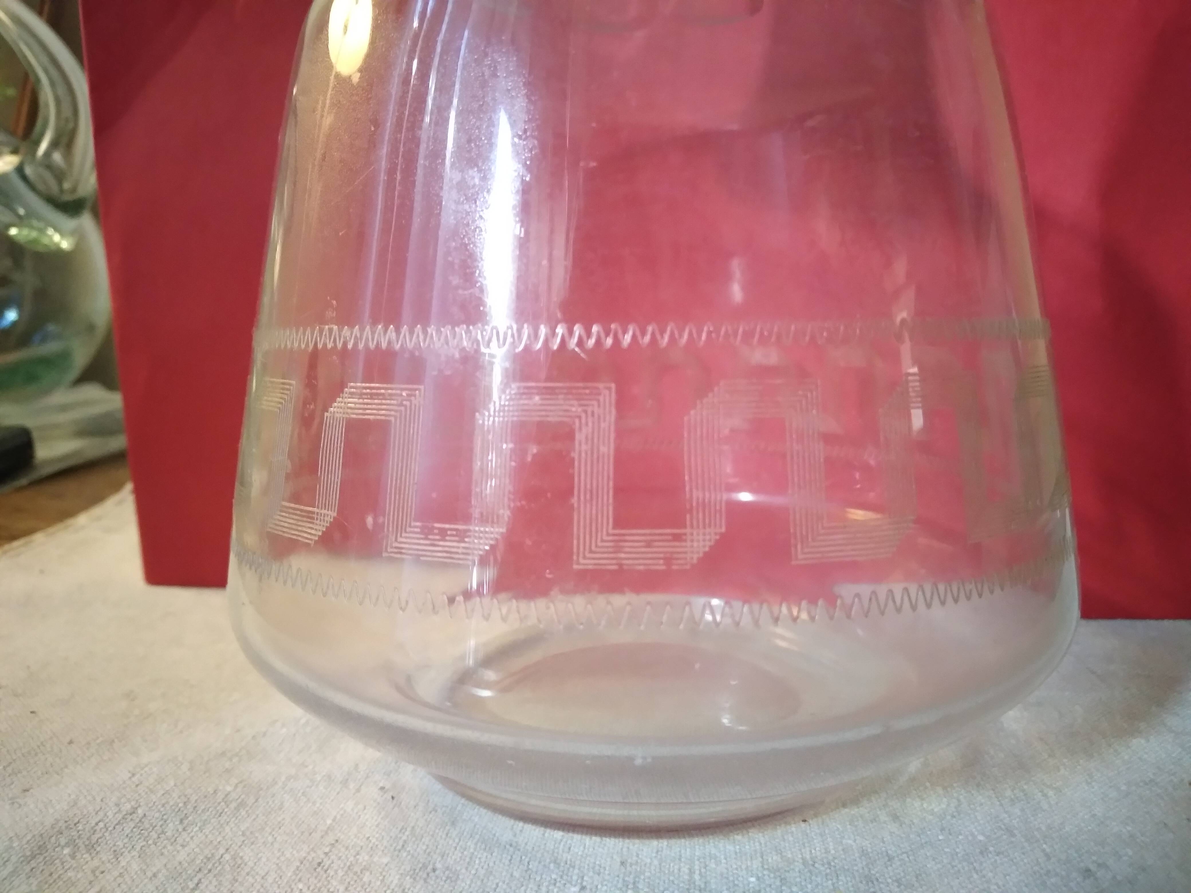 Carafe en verre à liqueur