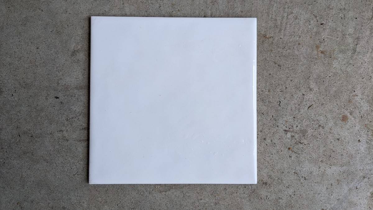 35 carreaux de faïence carré blanc 20 x 20 cm