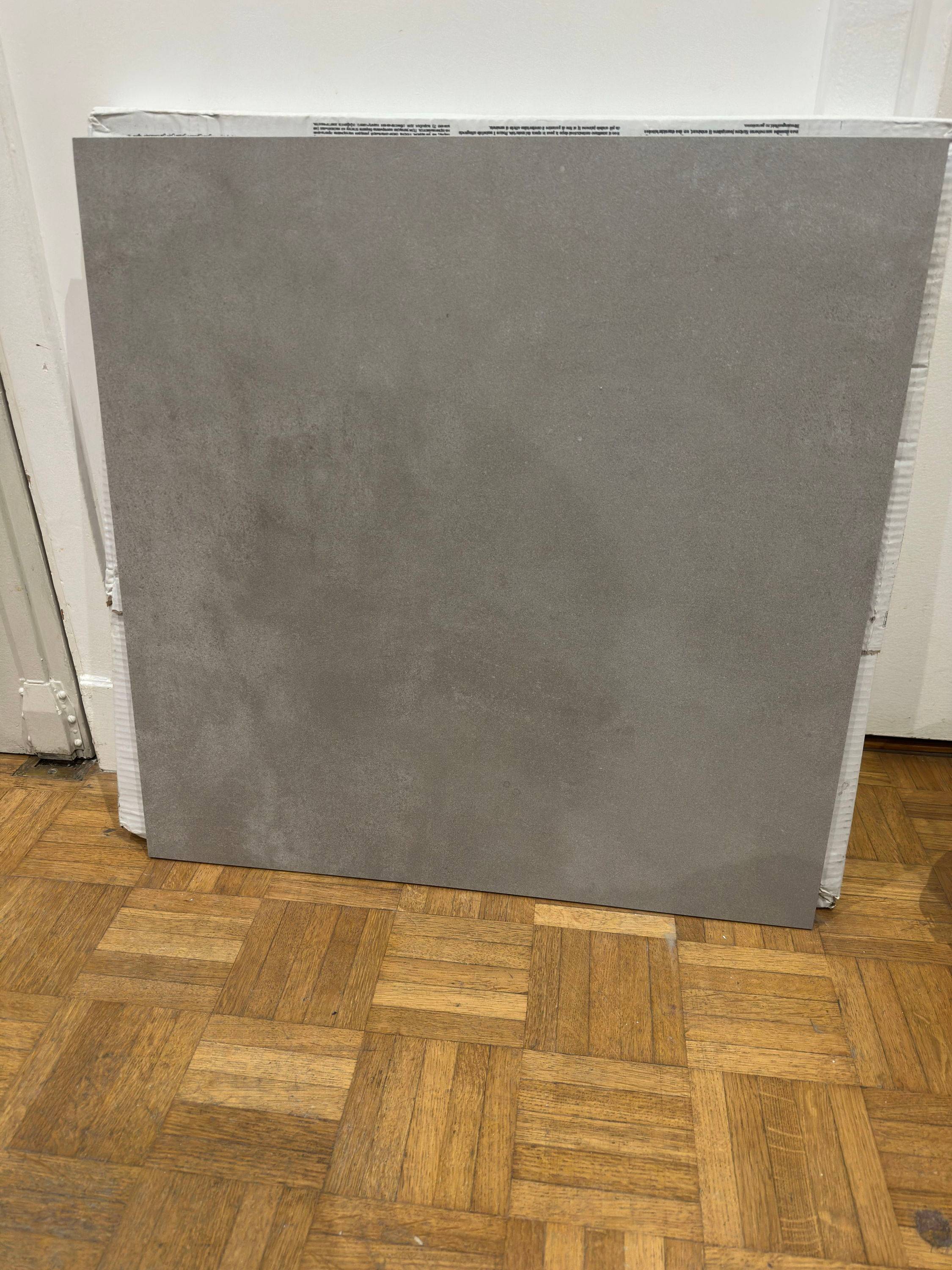 Carrelage grès cérame effet béton - 1,44m² - neuf