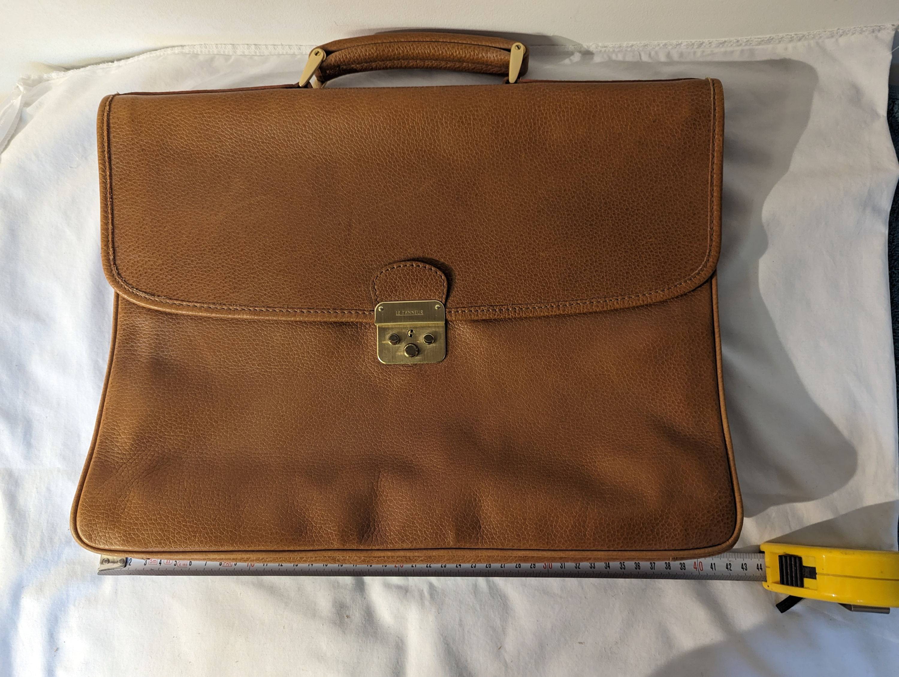 Cartable cuir fauve LE TANNEUR