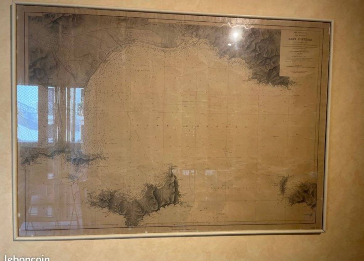 Carte IGN rade de Hyeres 1930
