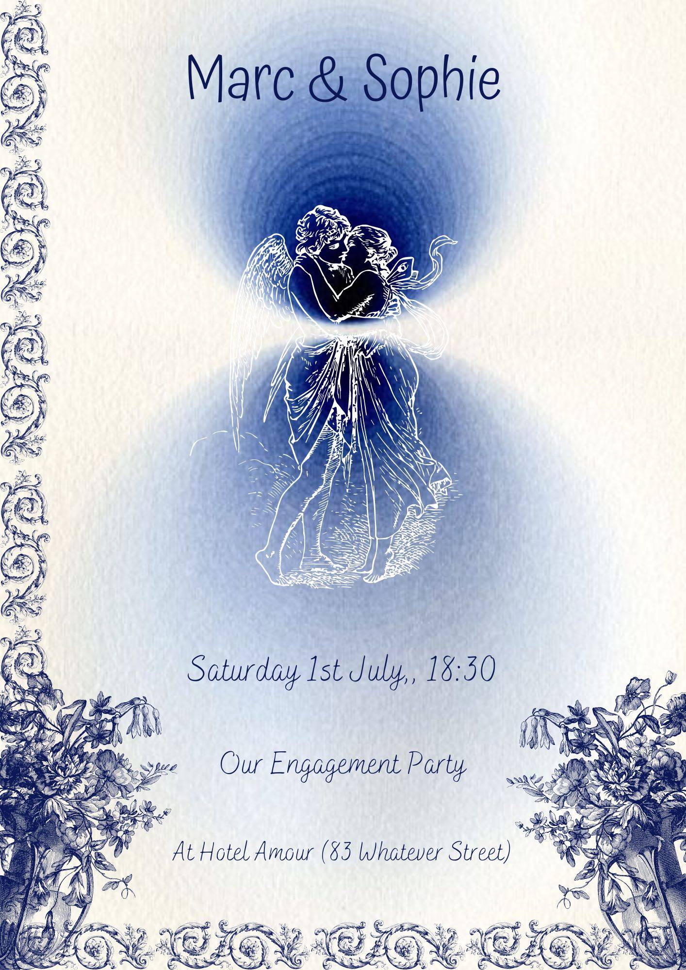 Carte d’invitation design graphique (numérique ou en papier) sur Gens