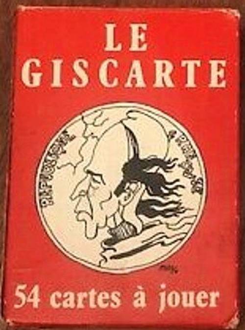 Jeu de cartes "Le Giscarte" de 1976