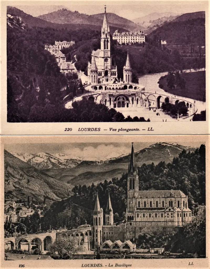 Cartes Postales de Lourdes Années 1920