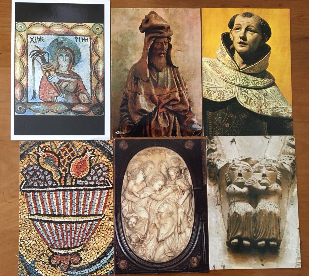 Lot de 18 belles cartes postales vierges, Art religieux