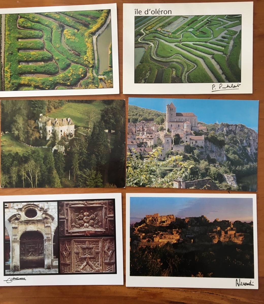 Lot de 12 belles cartes postales vierges France