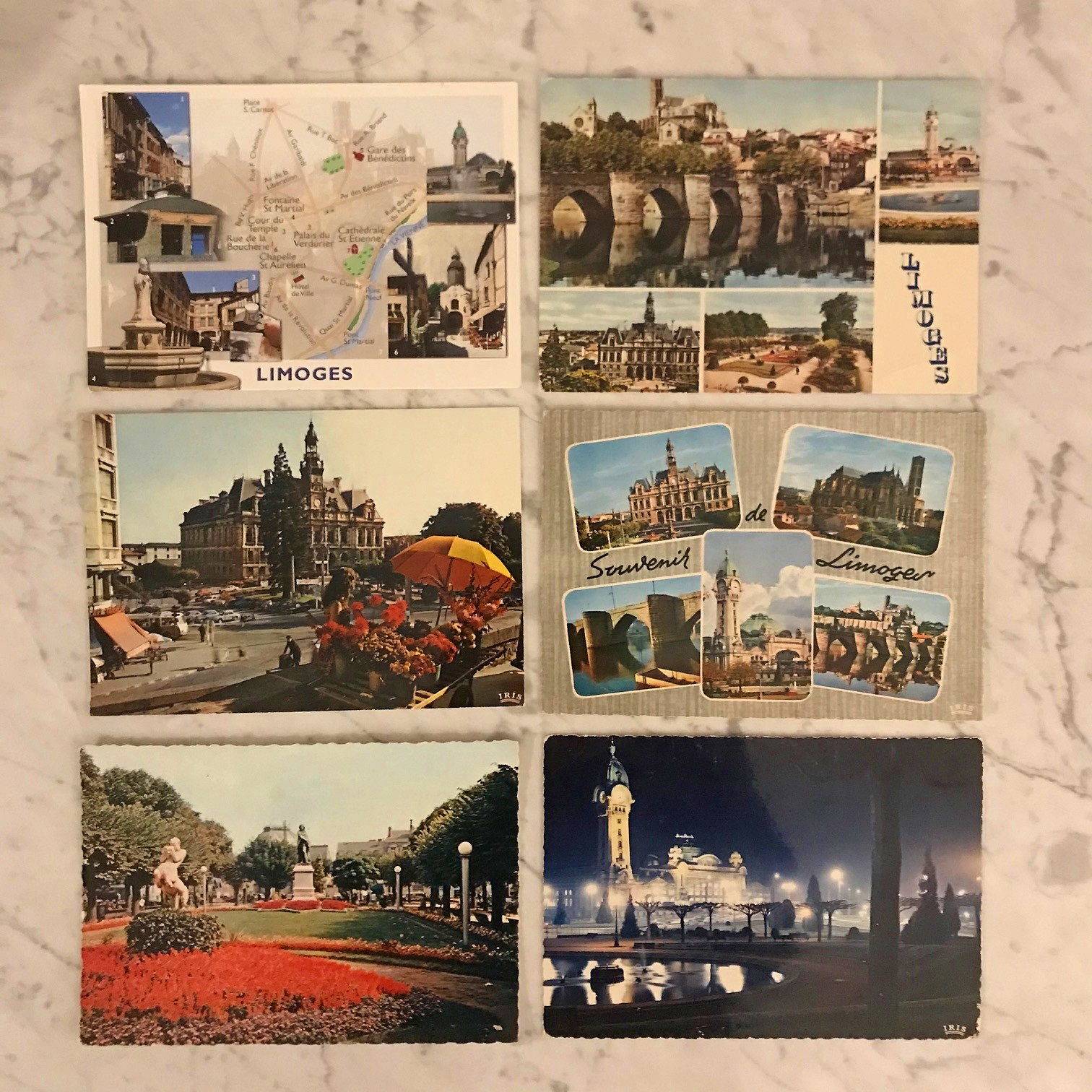 Cartes postales vintage - Limoges (années 60-70)