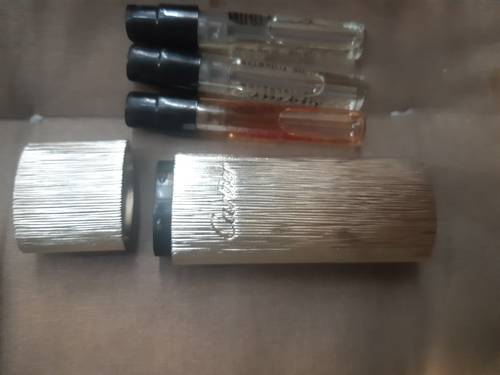 Vapo de sac Cartier en métal argenté