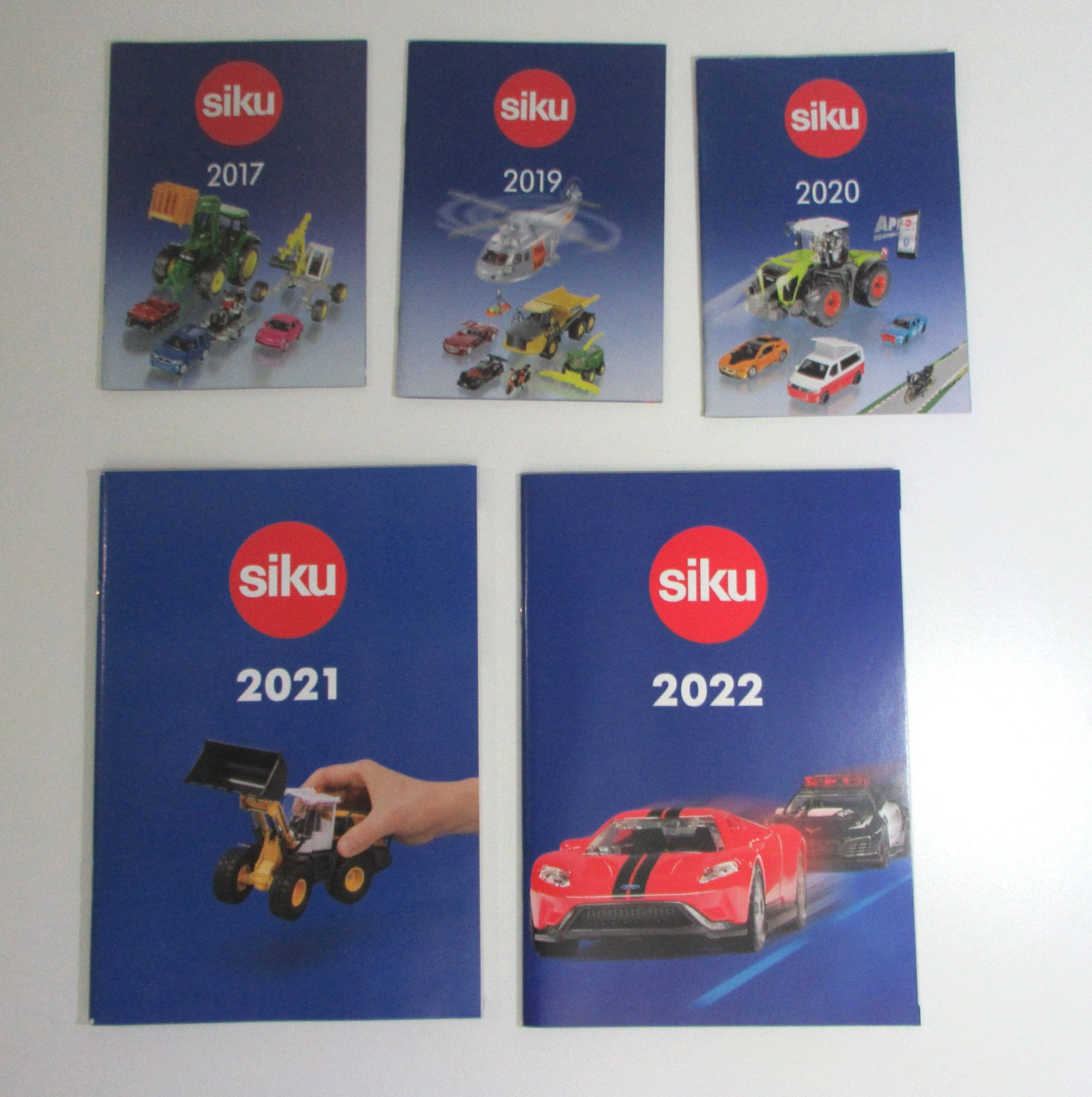 Vends catalogues Siku : 2017 à 2022