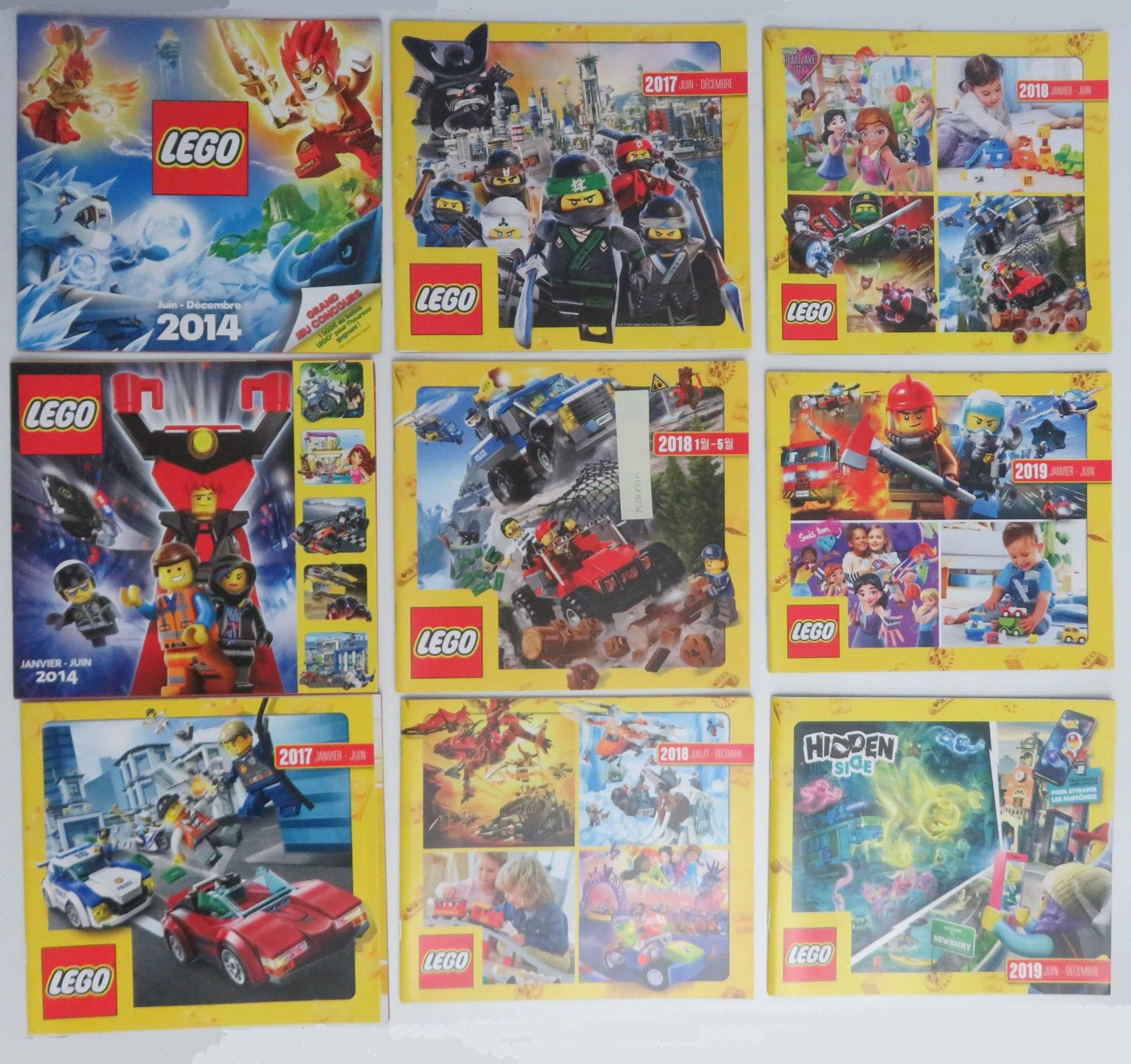 Catalogues lego : 2019 à 2025 : 1€piece