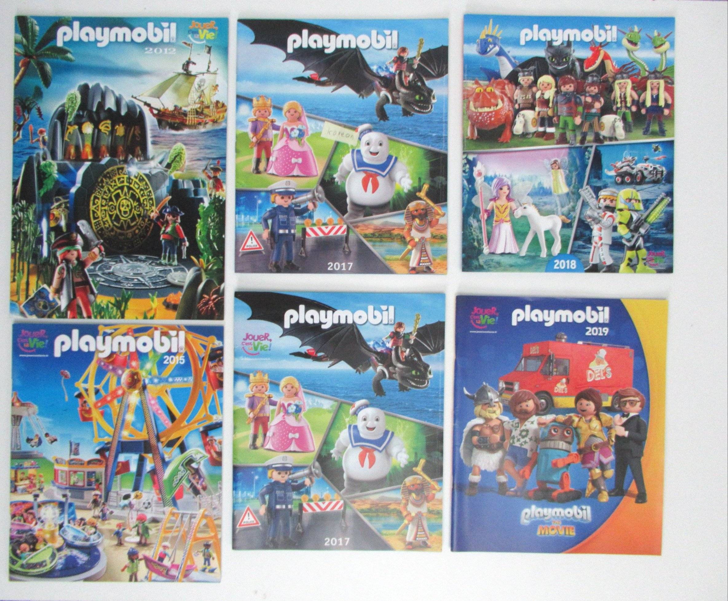 Vends catalogues Playmobil : 2017 à 2025