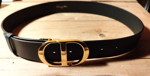 Ceinture cuir noir Dior