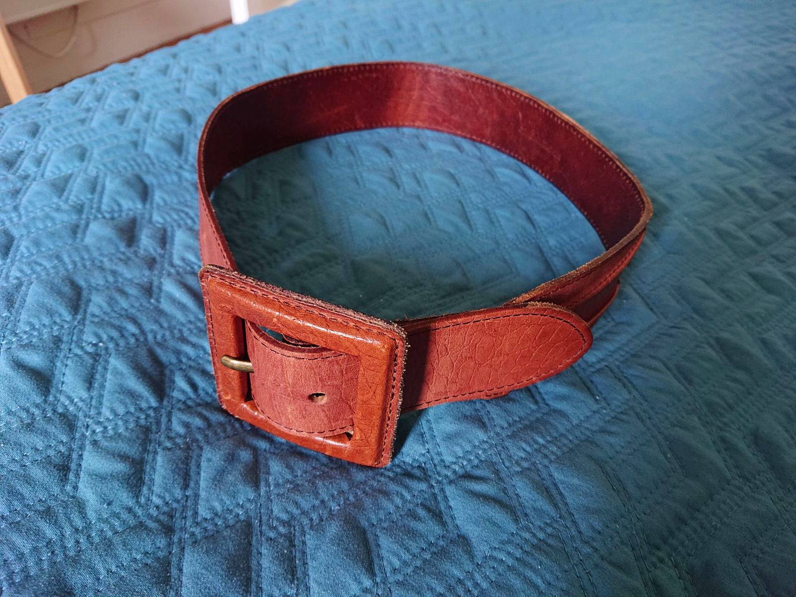 Ceinture cuir marron Saddler T34/36