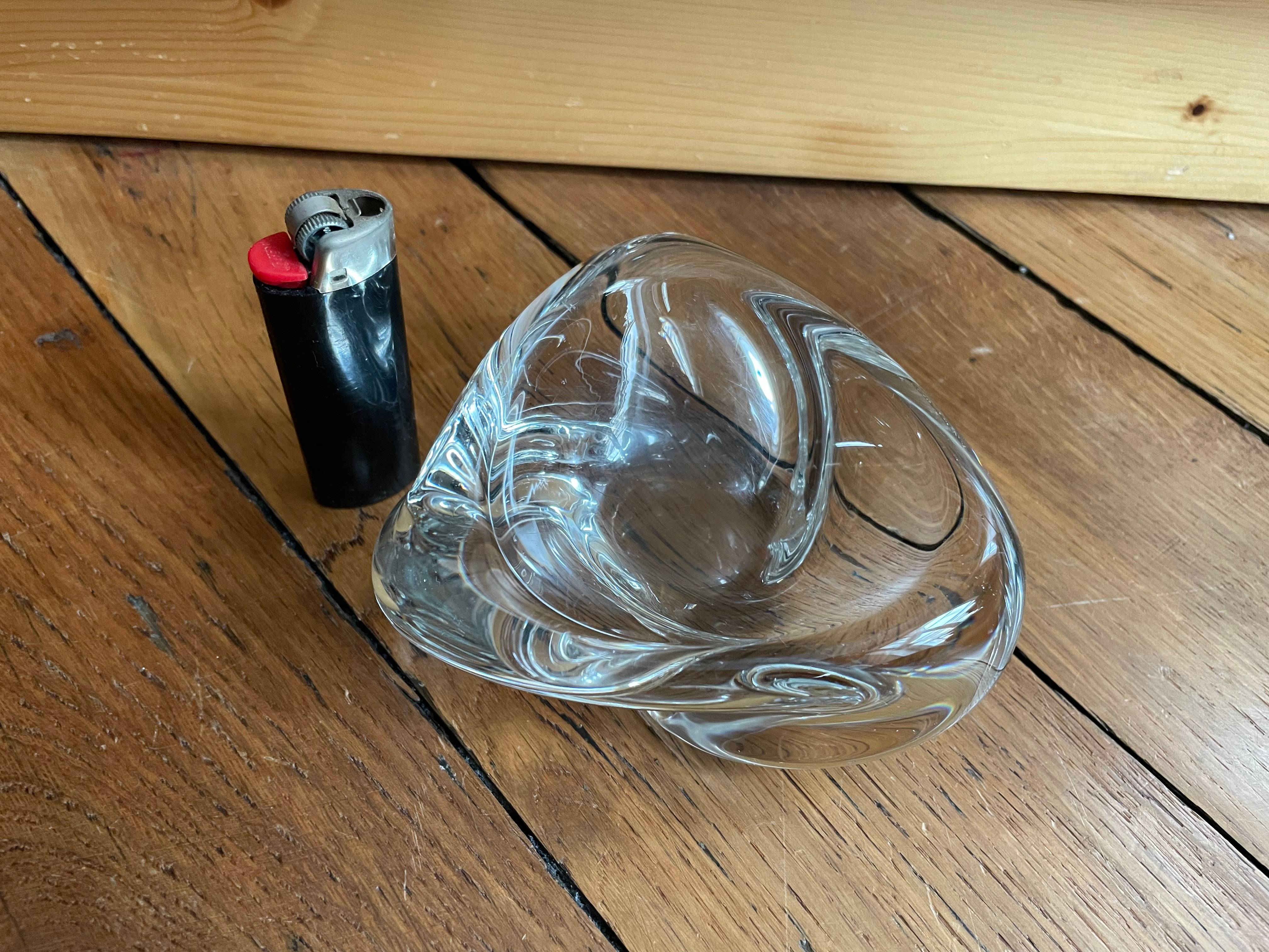 Cendrier en cristal de Saint-Louis, vintage