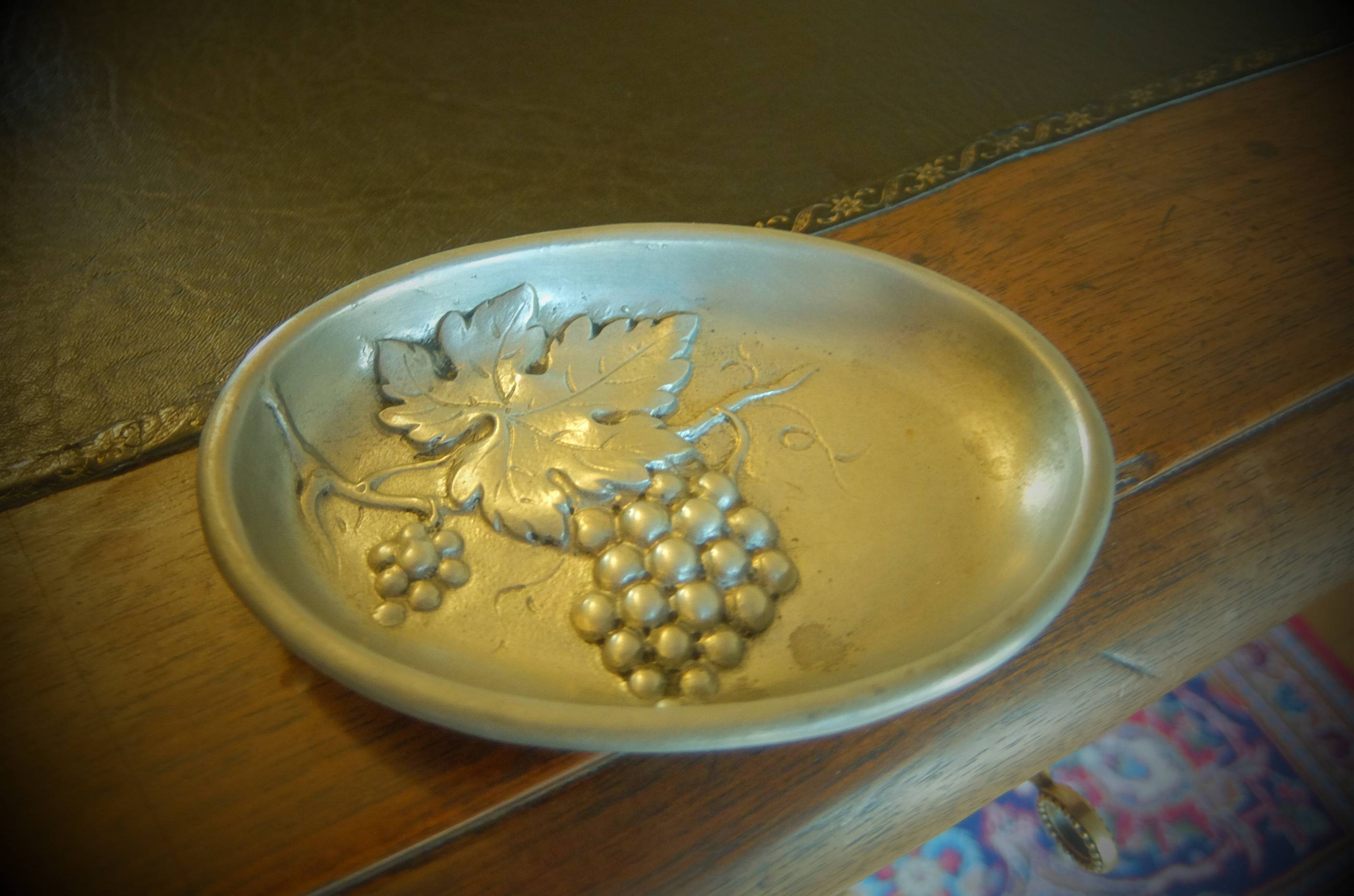 Seau à glaçons ÉTAINS DU MANOIR anses GRAPPE DE RAISINS ice