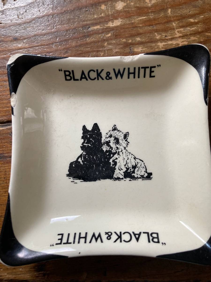 Cendrier publicitaire Black & White Luneville
