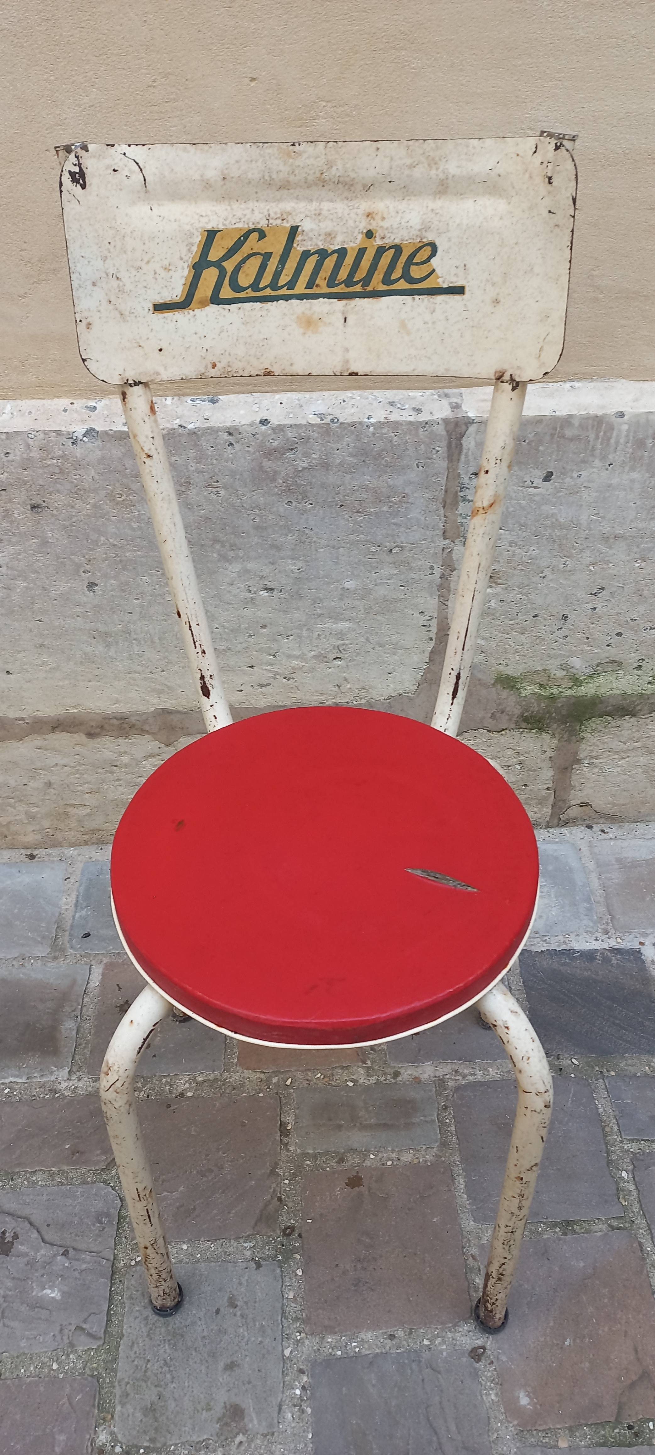 Chaise de laboratoire Kalmine années 40