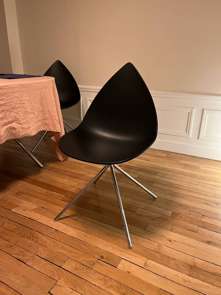 Lot de 4 chaises boconcept Ottawa noires en parfait état