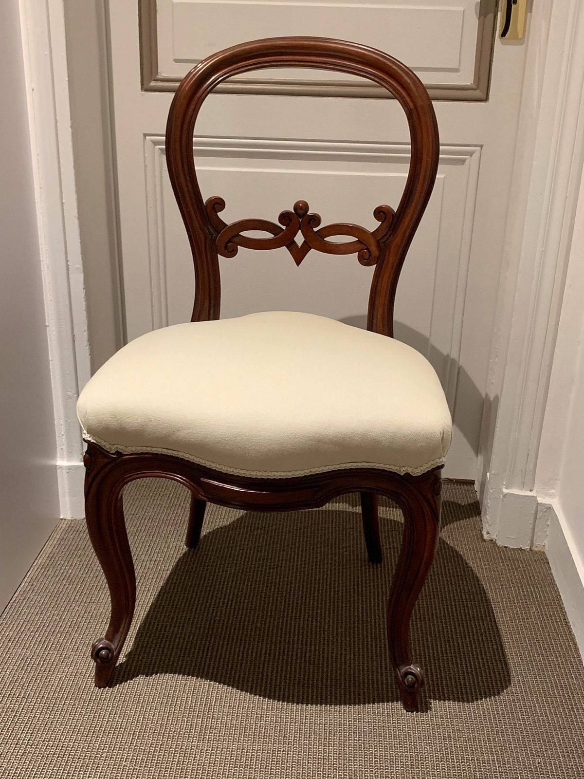 Lot de 4 chaises d’époque Louis-Philippe en acajou