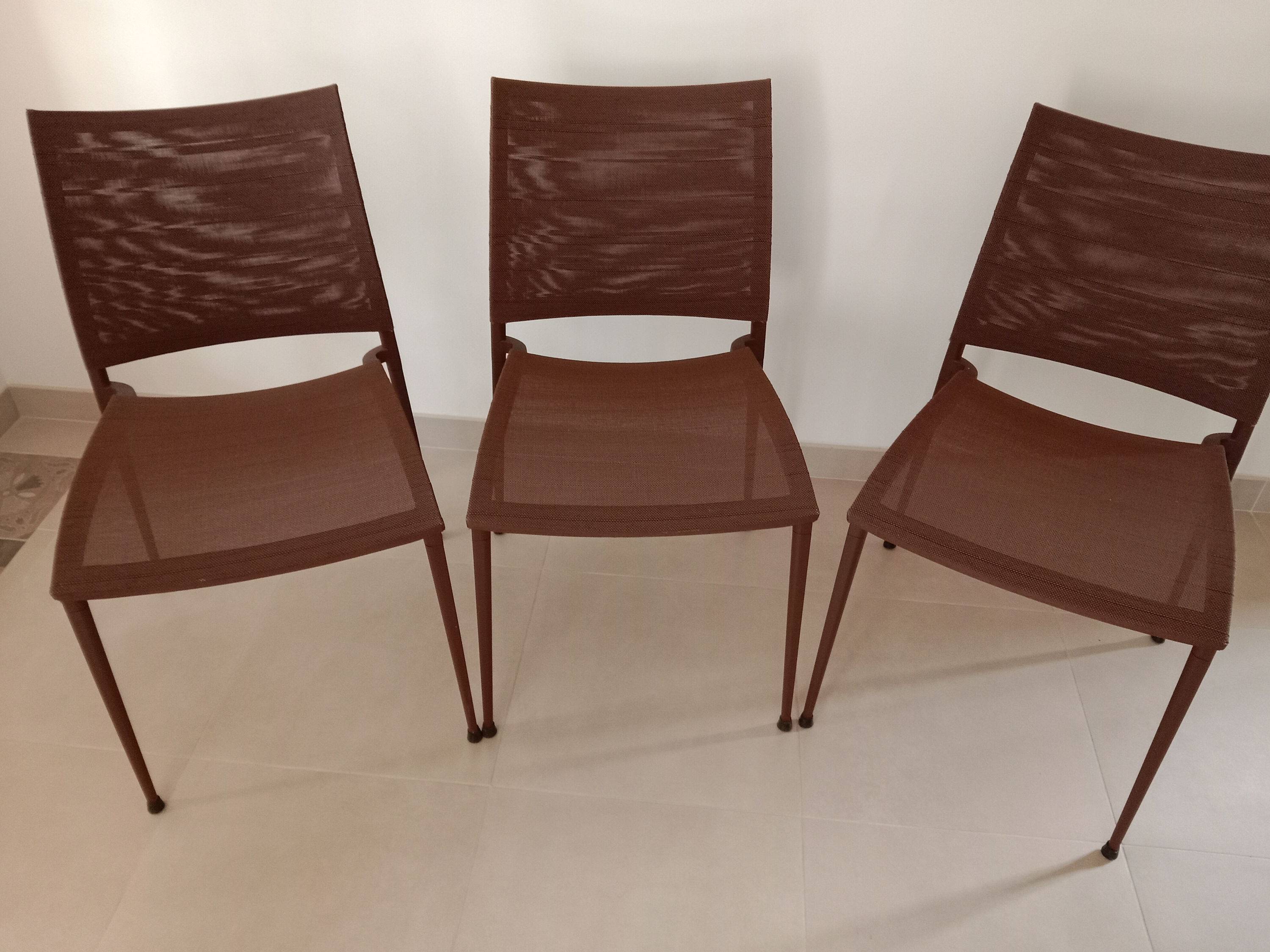 Vends chaises en toile