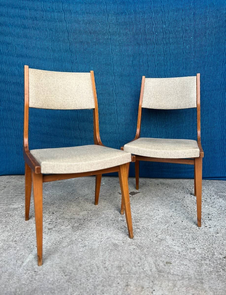 2 chaises scandinaves 1950-1960