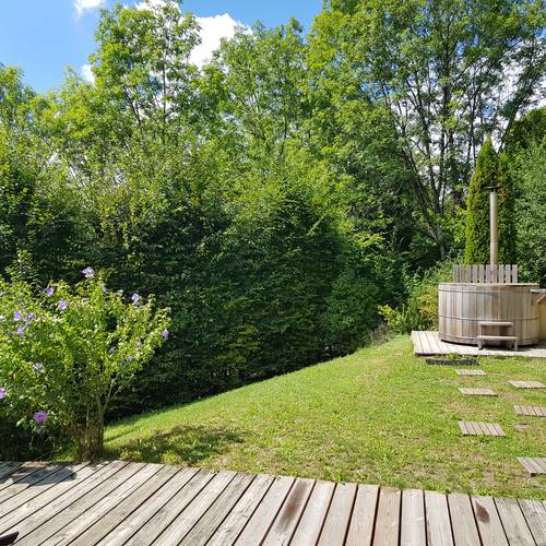 Loue chalet en bois avec vue panoramique sur le Mont-Blanc - 10 couchages - bain nordique chauffé