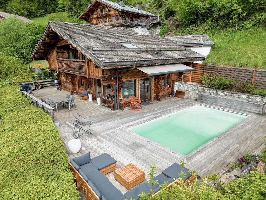 Loue chalet avec piscine 3 chambres, 6 couchages, SaintGervaisles