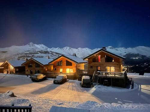 Loue Chalet 12 couchages, La Plagne-les-Coches (73), face aux pistes