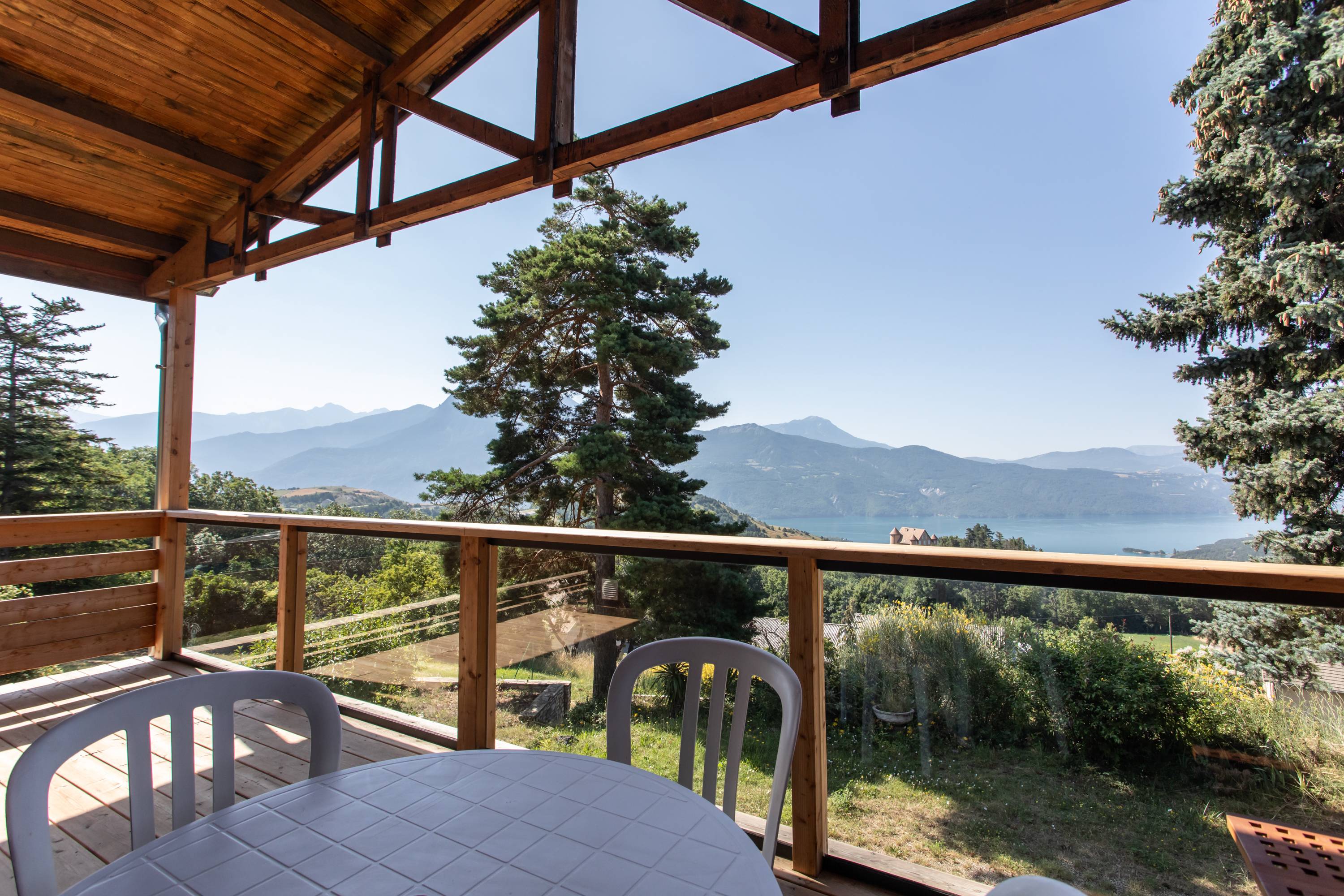 Loue maison à Prunières (05230) - 6 couchages - vue sur lac de Serre-Ponçon