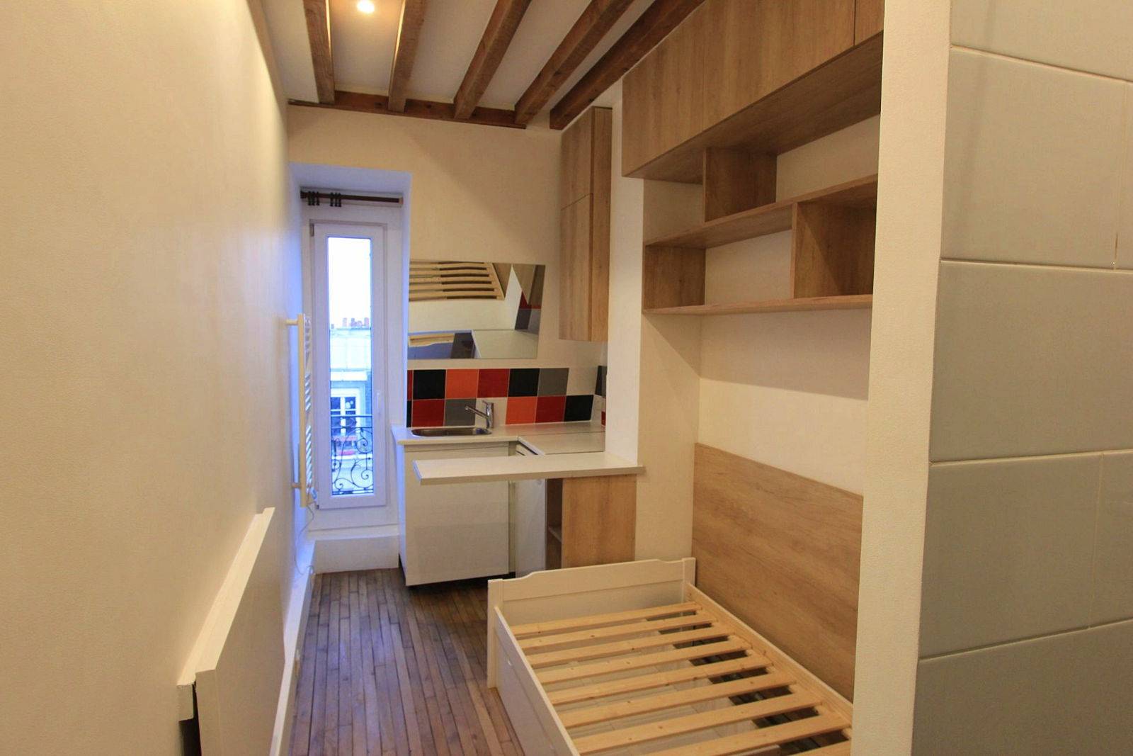 Loue appartement - 9m² - Paris 13ème - vue Tour Eiffel et Panthéon