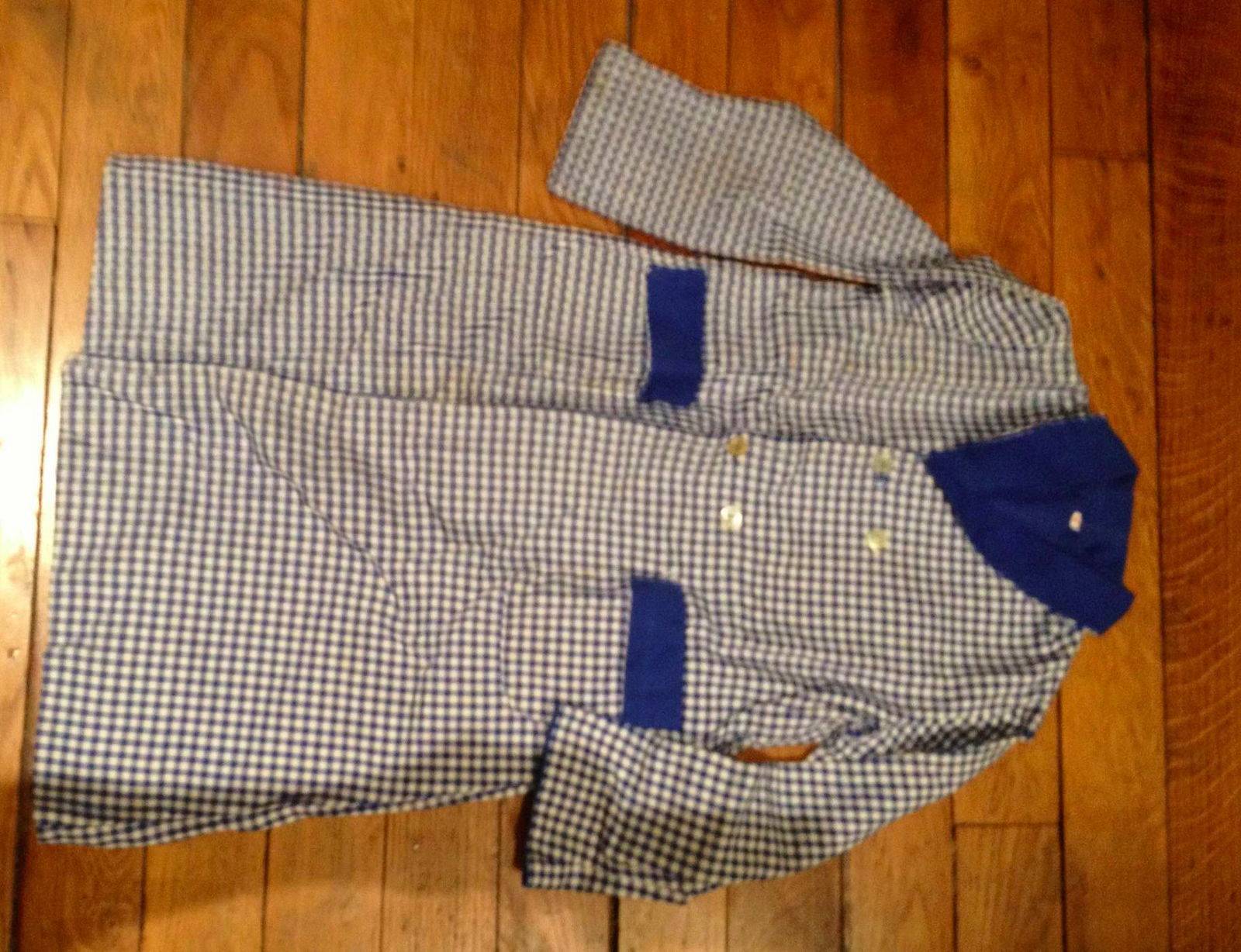 Robe de chambre à carreaux vintage 6 ans